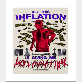 All This Inflation Is Giving Me Inflammation Posters and Art